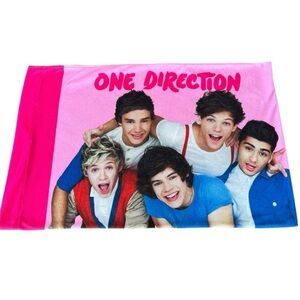 One Direction 1D Minky Plush Pillowcase‎ 2013 Global Harry Liam Zayn Niall Louis